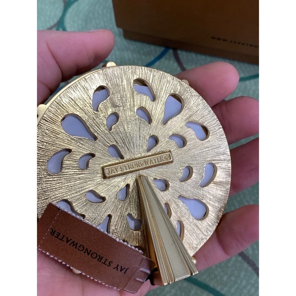 NWT in box Jay Strongwater‎ Round Animal Print Frame